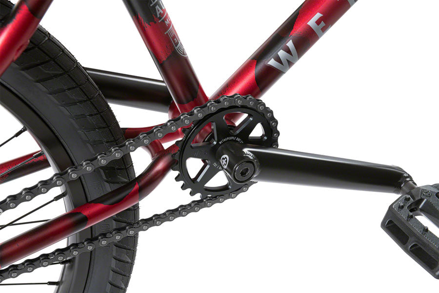 We The People Audio 22" BMX Bike - 21.9" TT, Matt Aqua Red